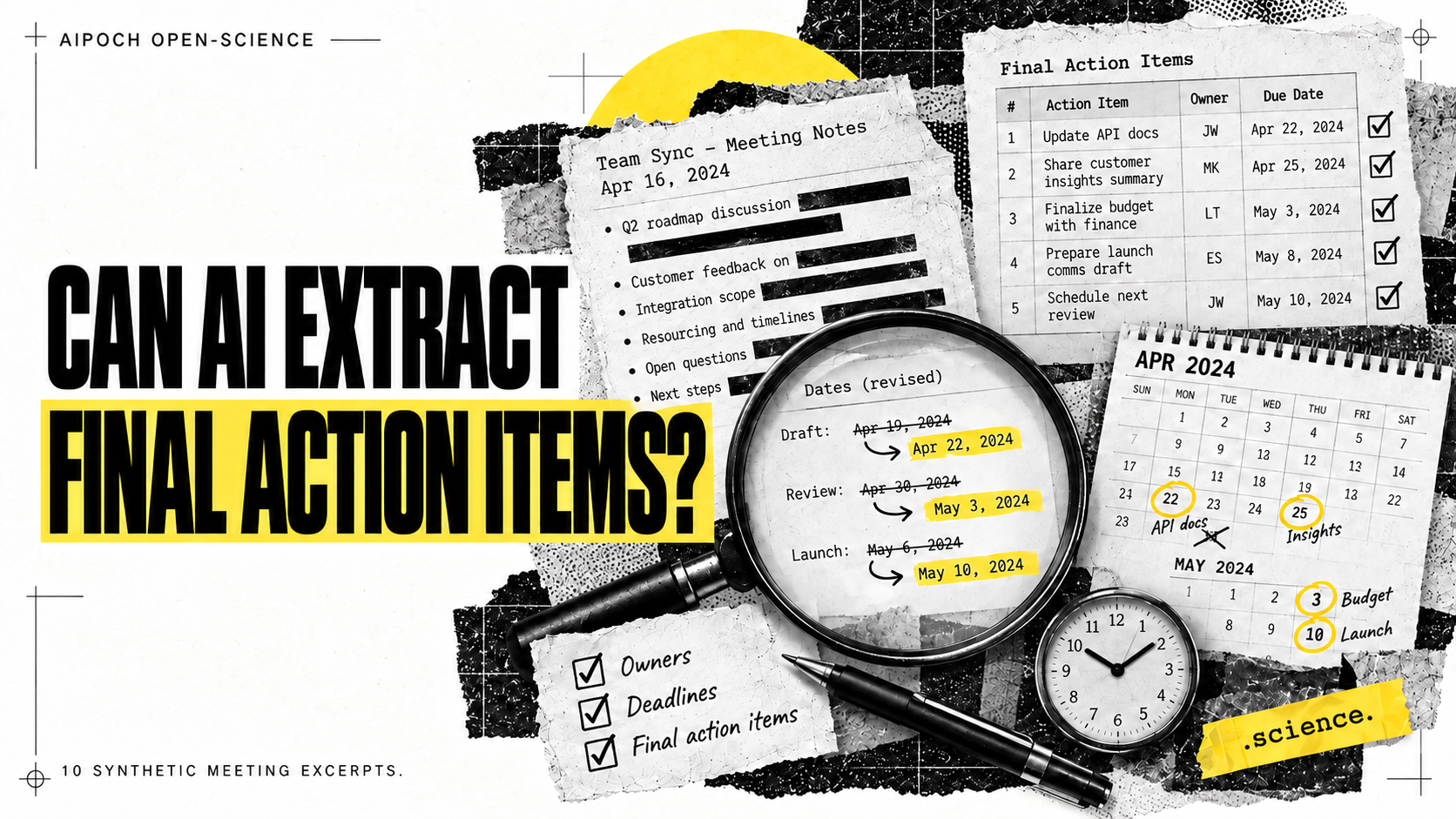 Can AI Extract Final Action Items, Owners, and Deadlines