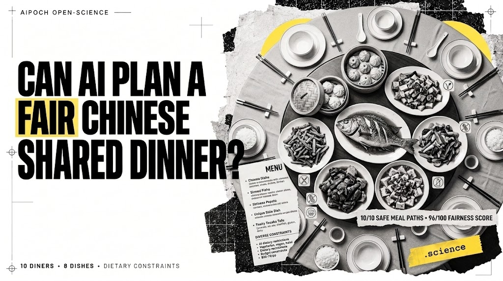Can AI Plan a Fair Chinese Shared Dinner