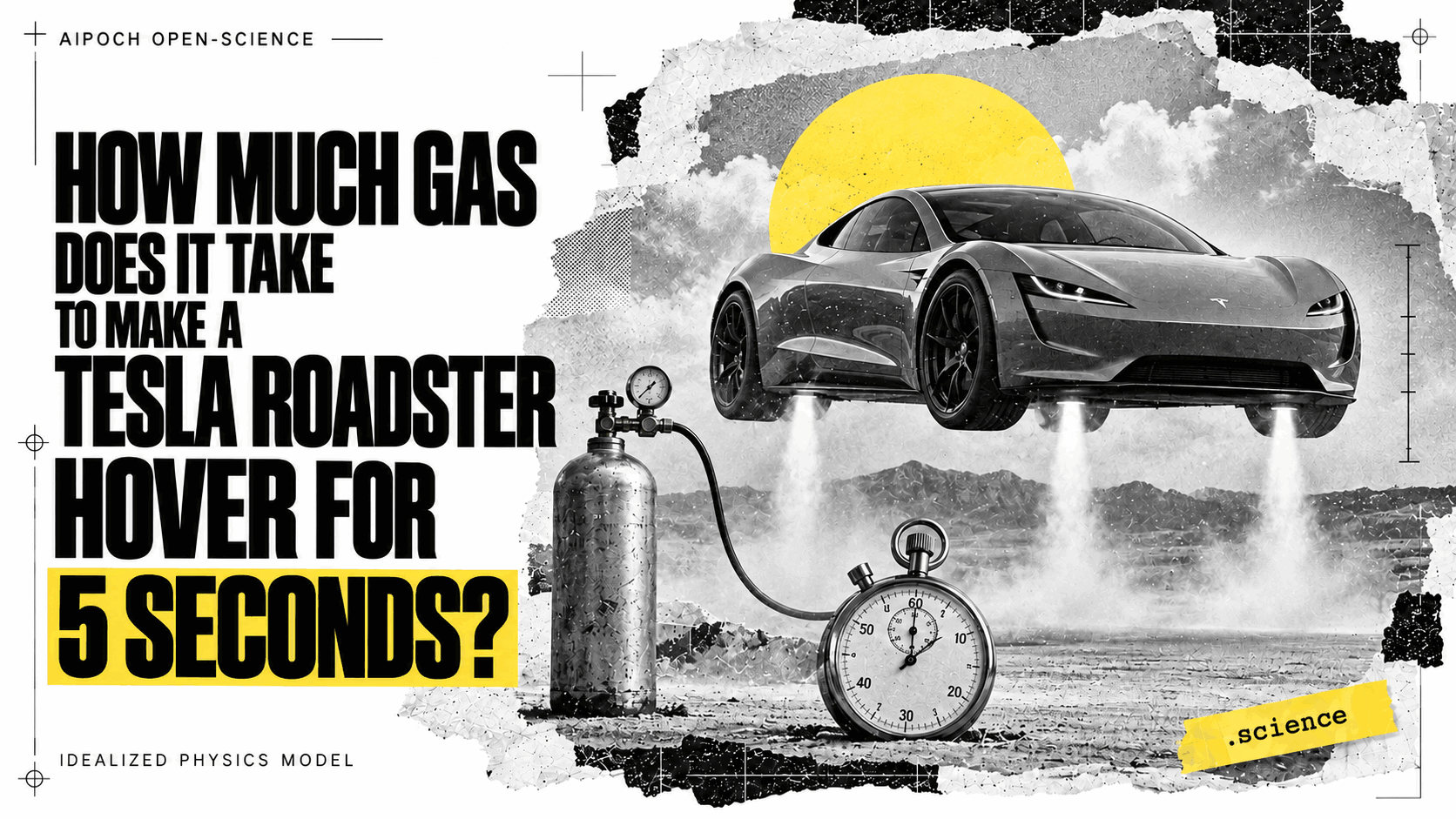 How Much Gas Does It Take to Make a Tesla Roadster Hover for 5 Seconds?