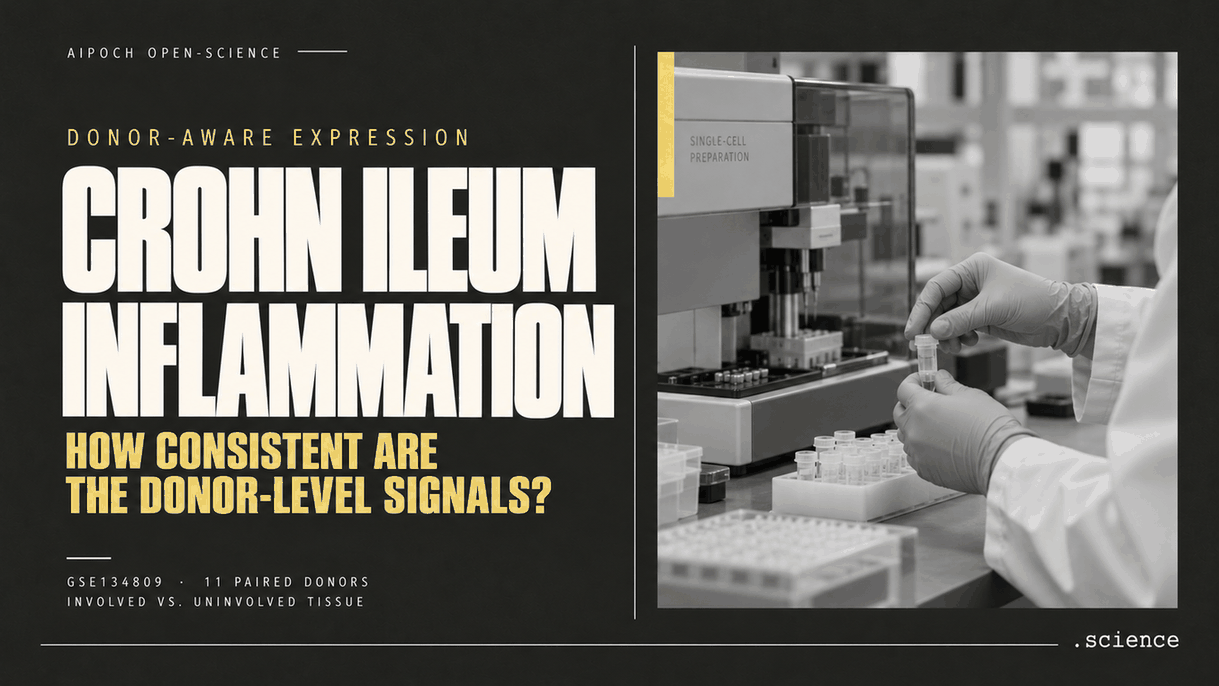 Involved versus uninvolved Crohn ileum - donor-aware expression assessment