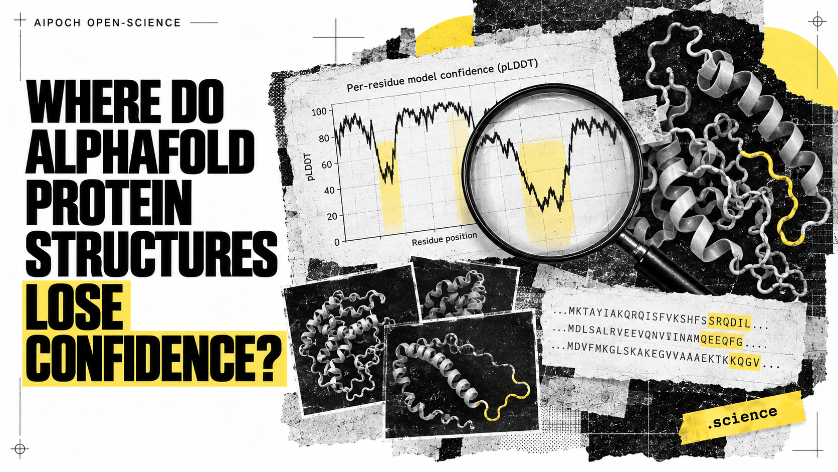 Where Do AlphaFold Protein Structures Lose Confidence