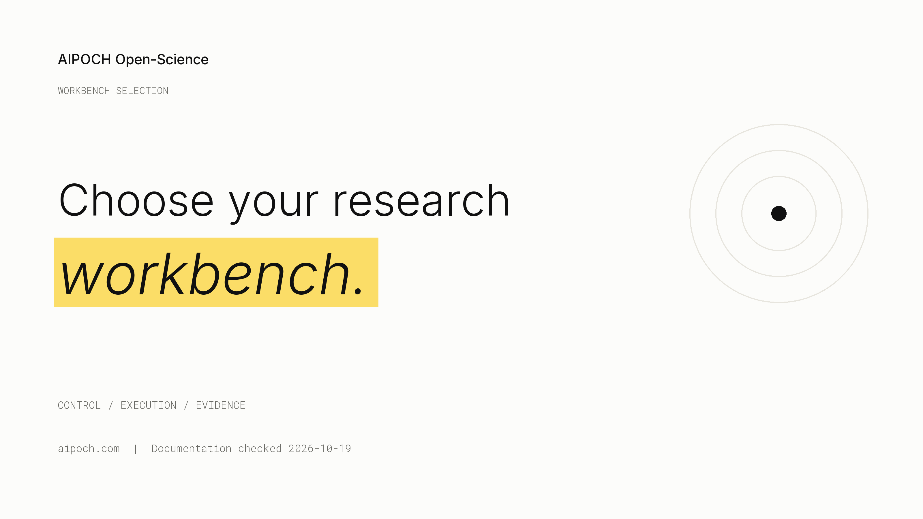 AIPOCH Open-Science and Claude Science: choosing a research workbench by control, evidence and operating responsibility