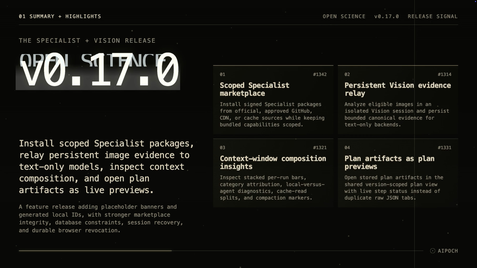 Watch: Open Science v0.17.0