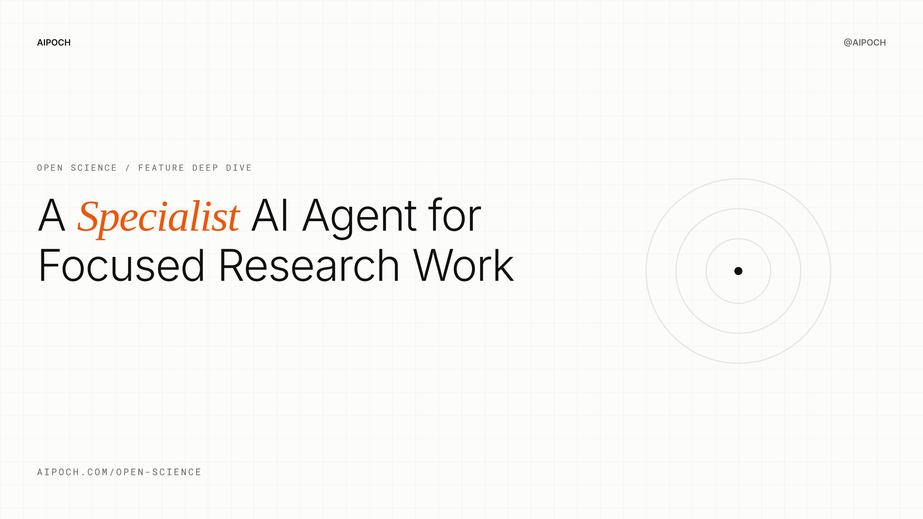 A focused Specialist role connected to selected Skills and Connectors in an Open Science research session.