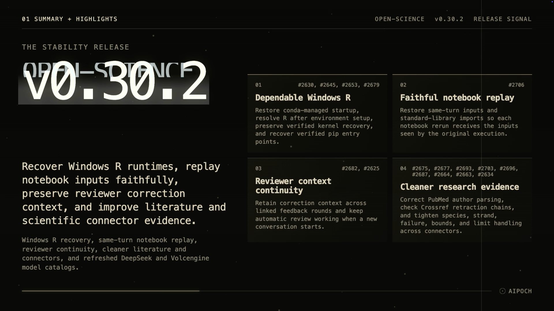 Watch: Open Science v0.30.2